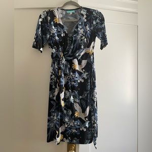 Carry Me Maternity Faux Wrap Dress (XS)